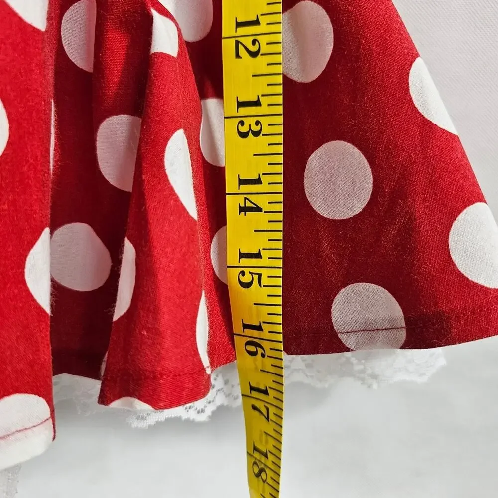 Disney Parks Minnie Mouse Dress Red, Black, White Polka Dots Baby 3-6*
